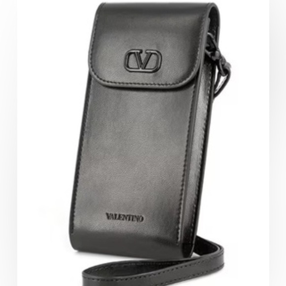 Valentino Handbags - Valentino Black Leather Crosbody Bag/ Sunglasses Holder